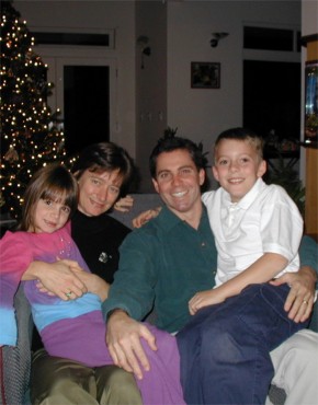 Justine, Lisa, Steve & Eric in December, 2001