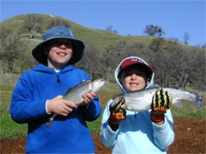 Eric and Bucky Stone and some fish they caught