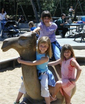 Justine, Liana and Toni at the SF Zoo