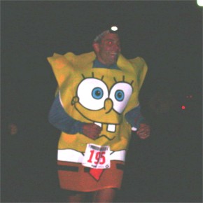 Steve running in Providian Relay Race