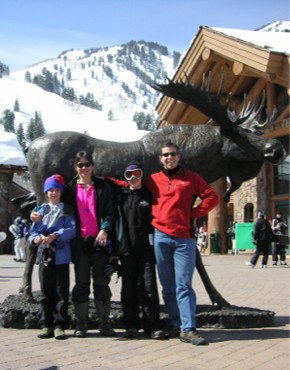 Steve, Lisa, Eric & Justine (and Miki and Sirius)