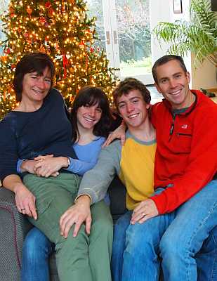 Steve, Lisa, Eric & Justine (and Miki and Sirius)