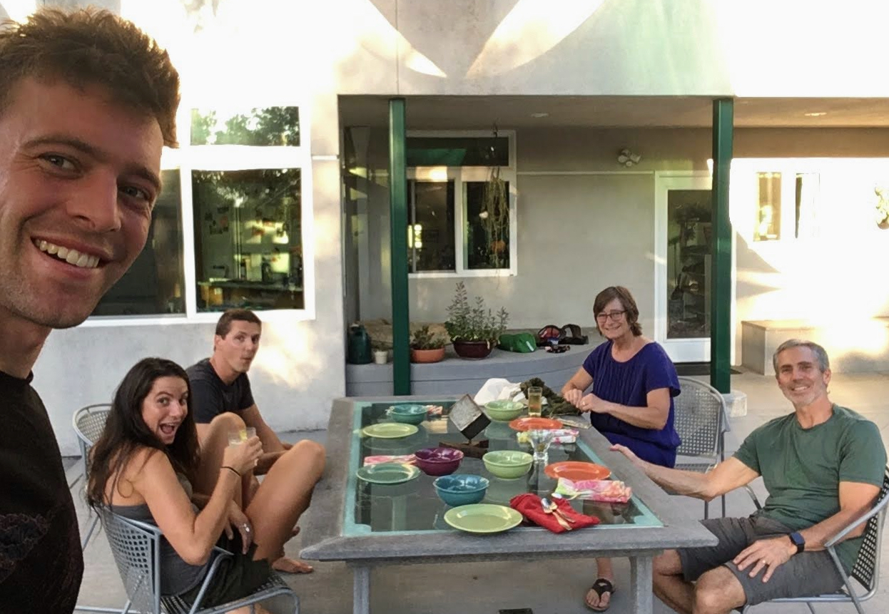 The
        only full family Byrd House dinner of the year! Done outside of
        course.