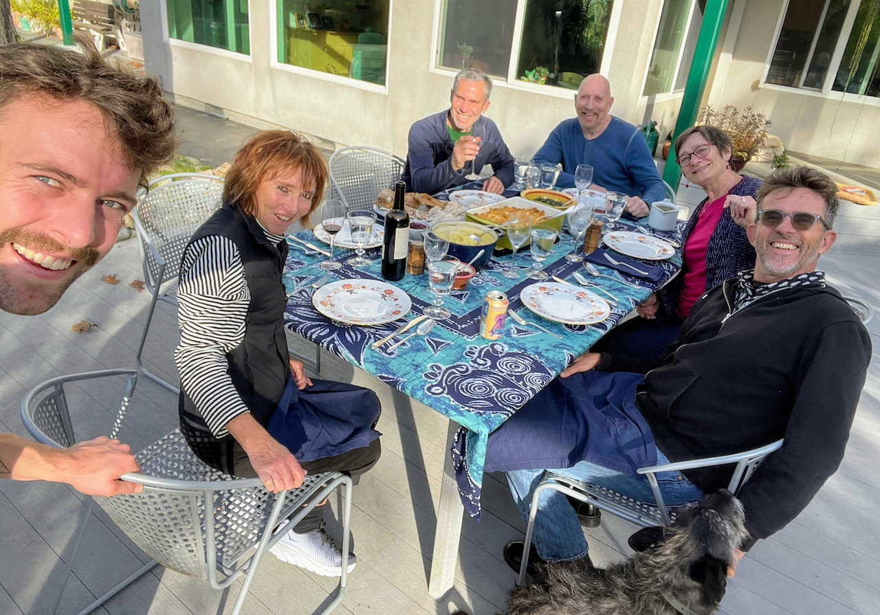 Outside Thanksgiving with Richard and the Parseys