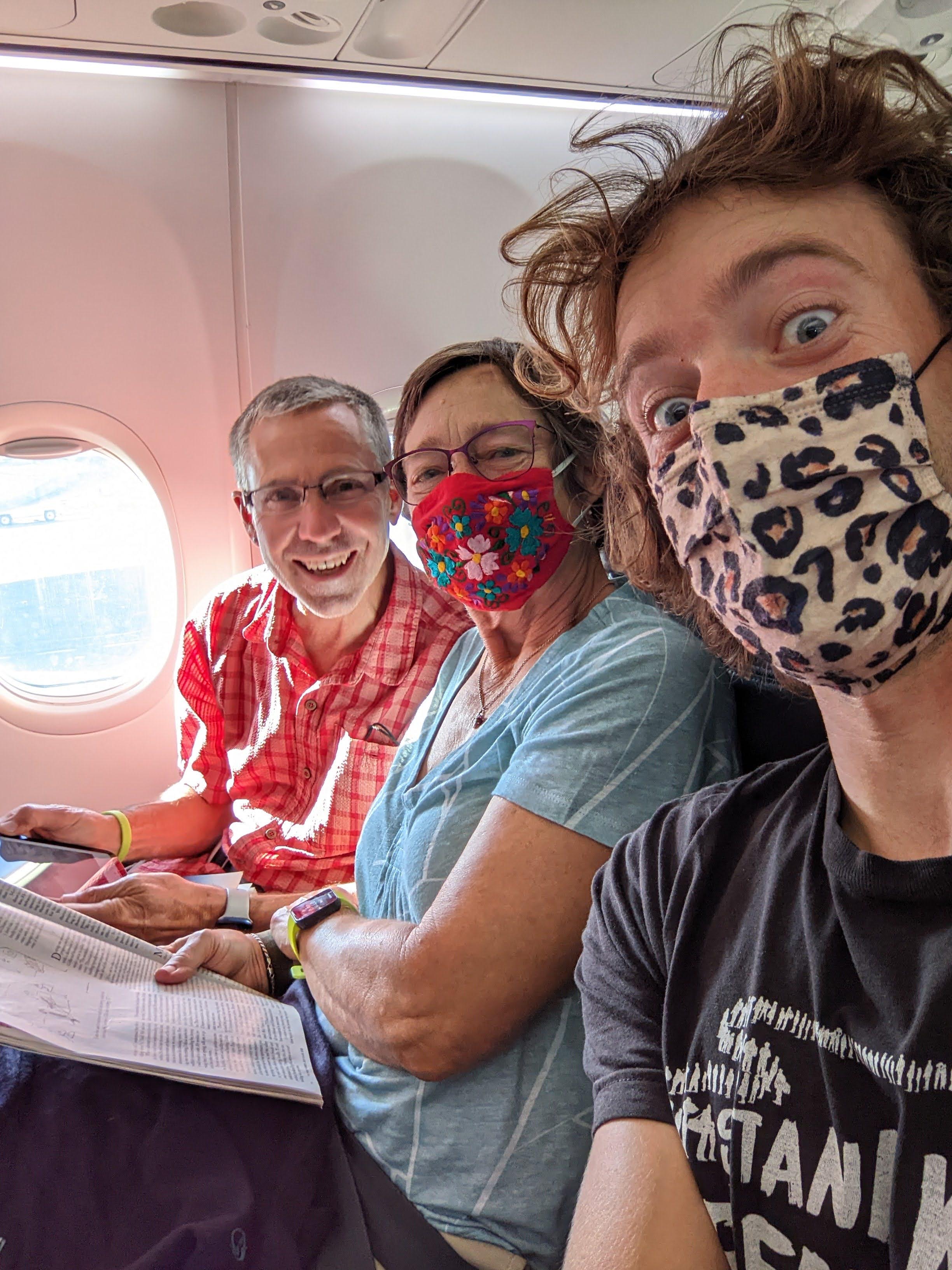 Steve (and
        Lisa and Eric) flying!