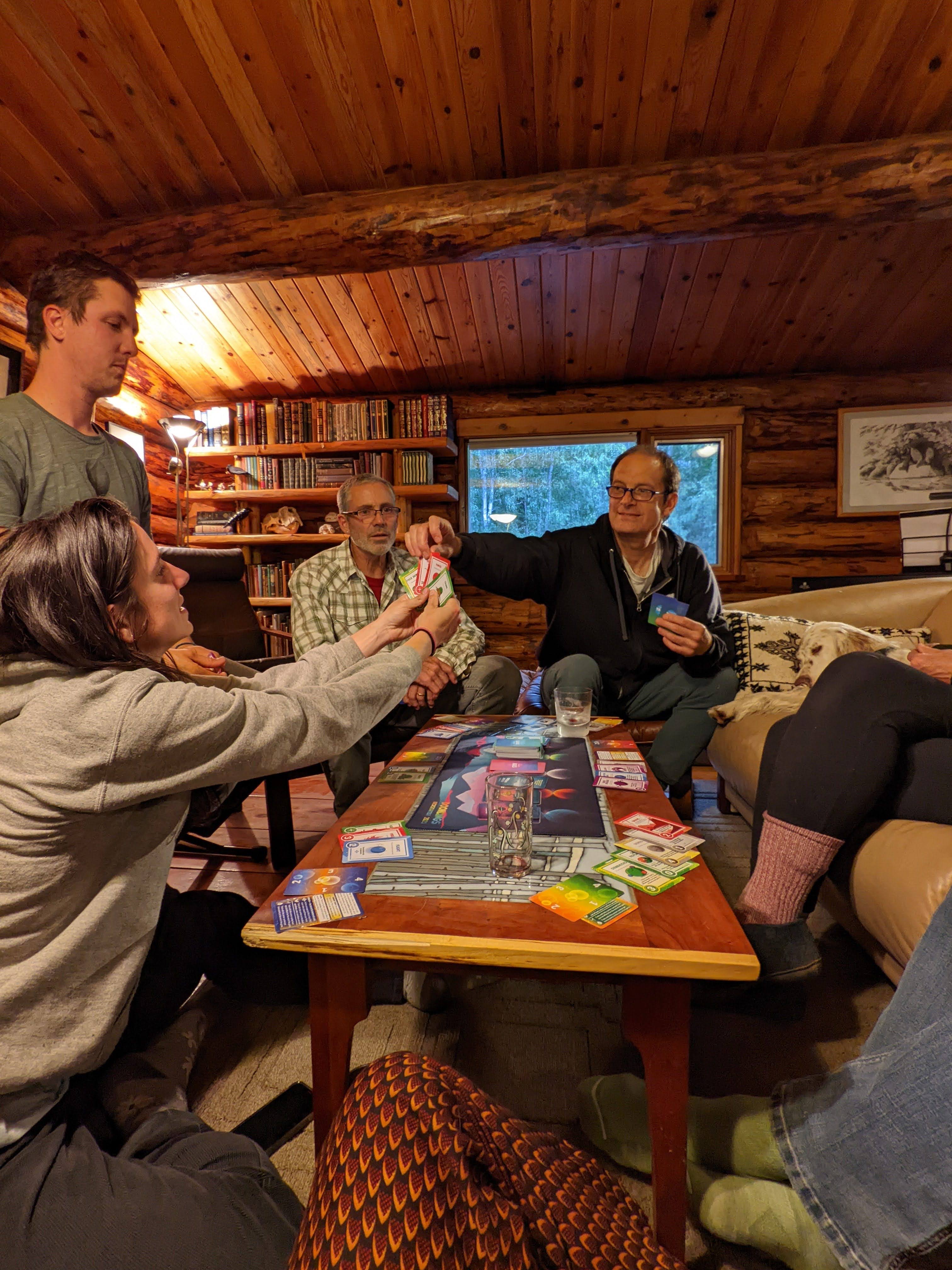 Game night at
        Don and Anne's